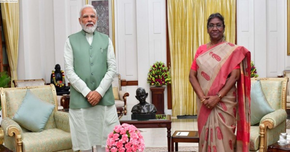 PM Modi pays courtesy visit to President Murmu at Rashtrapati Bhavan
